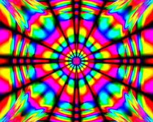 Preview wallpaper fractal, pattern, illusion, bright, colorful, blur