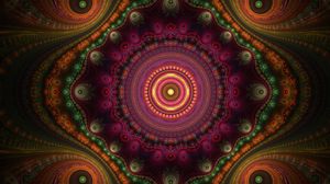 Preview wallpaper fractal, pattern, kaleidoscope, colorful, abstraction