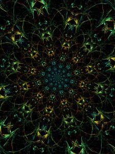 Preview wallpaper fractal, pattern, kaleidoscope, abstraction, perspective