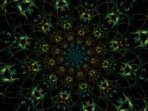 Preview wallpaper fractal, pattern, kaleidoscope, abstraction, perspective