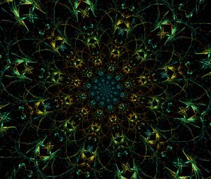 Preview wallpaper fractal, pattern, kaleidoscope, abstraction, perspective