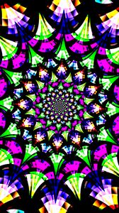 Preview wallpaper fractal, pattern, kaleidoscope, abstraction, colorful