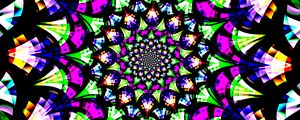 Preview wallpaper fractal, pattern, kaleidoscope, abstraction, colorful