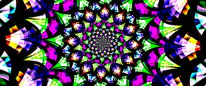 Preview wallpaper fractal, pattern, kaleidoscope, abstraction, colorful