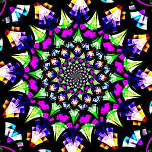 Preview wallpaper fractal, pattern, kaleidoscope, abstraction, colorful