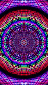Preview wallpaper fractal, pattern, kaleidoscope, tangled, colorful, abstraction