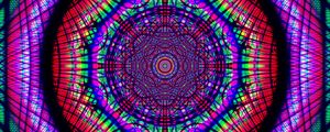 Preview wallpaper fractal, pattern, kaleidoscope, tangled, colorful, abstraction