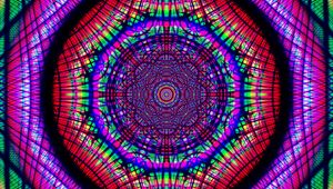 Preview wallpaper fractal, pattern, kaleidoscope, tangled, colorful, abstraction