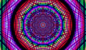 Preview wallpaper fractal, pattern, kaleidoscope, tangled, colorful, abstraction