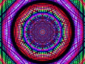 Preview wallpaper fractal, pattern, kaleidoscope, tangled, colorful, abstraction