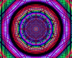 Preview wallpaper fractal, pattern, kaleidoscope, tangled, colorful, abstraction