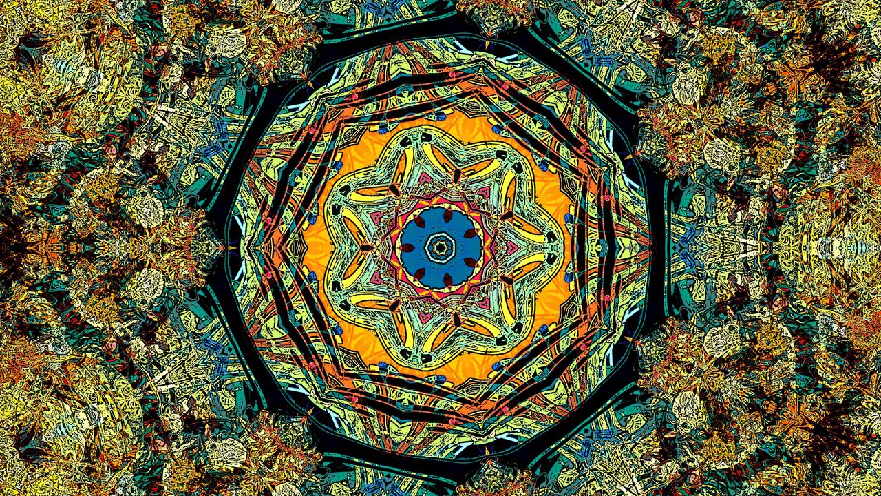 Wallpaper fractal, pattern, kaleidoscope, abstraction