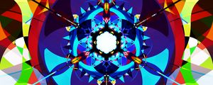 Preview wallpaper fractal, pattern, kaleidoscope, shapes, abstraction, colorful