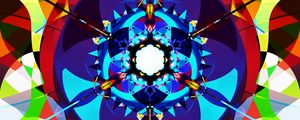 Preview wallpaper fractal, pattern, kaleidoscope, shapes, abstraction, colorful