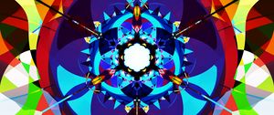 Preview wallpaper fractal, pattern, kaleidoscope, shapes, abstraction, colorful