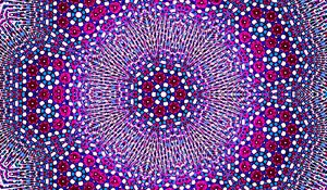 Preview wallpaper fractal, pattern, kaleidoscope, abstraction, purple