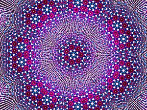 Preview wallpaper fractal, pattern, kaleidoscope, abstraction, purple