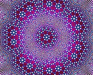 Preview wallpaper fractal, pattern, kaleidoscope, abstraction, purple