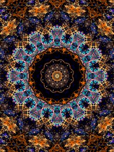 Preview wallpaper fractal, pattern, kaleidoscope, abstraction, motley