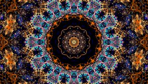 Preview wallpaper fractal, pattern, kaleidoscope, abstraction, motley