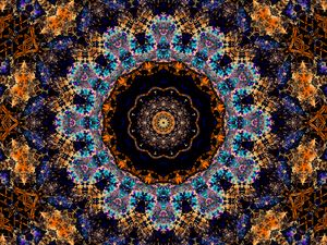 Preview wallpaper fractal, pattern, kaleidoscope, abstraction, motley