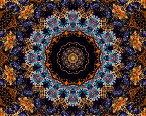 Preview wallpaper fractal, pattern, kaleidoscope, abstraction, motley