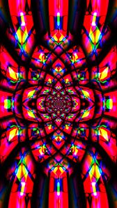 Preview wallpaper fractal, pattern, kaleidoscope, abstraction, bright