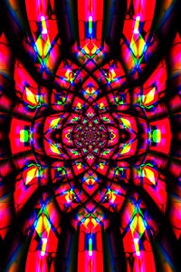 Preview wallpaper fractal, pattern, kaleidoscope, abstraction, bright