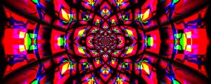 Preview wallpaper fractal, pattern, kaleidoscope, abstraction, bright