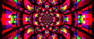 Preview wallpaper fractal, pattern, kaleidoscope, abstraction, bright