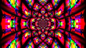 Preview wallpaper fractal, pattern, kaleidoscope, abstraction, bright