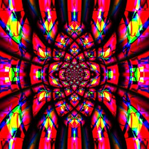 Preview wallpaper fractal, pattern, kaleidoscope, abstraction, bright