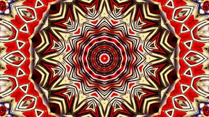 Preview wallpaper fractal, pattern, kaleidoscope, abstraction, red