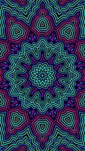 Preview wallpaper fractal, pattern, kaleidoscope, bright, abstraction