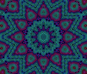 Preview wallpaper fractal, pattern, kaleidoscope, bright, abstraction