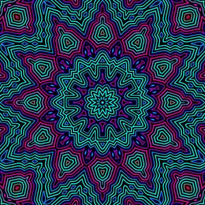 Preview wallpaper fractal, pattern, kaleidoscope, bright, abstraction