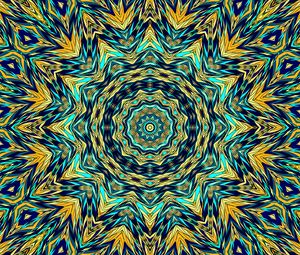 Preview wallpaper fractal, pattern, kaleidoscope, bright, motley, abstraction