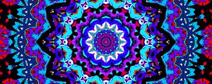 Preview wallpaper fractal, pattern, kaleidoscope, abstraction, bright, background