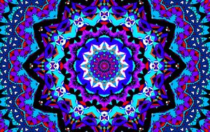 Preview wallpaper fractal, pattern, kaleidoscope, abstraction, bright, background