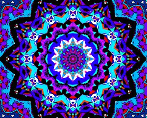 Preview wallpaper fractal, pattern, kaleidoscope, abstraction, bright, background