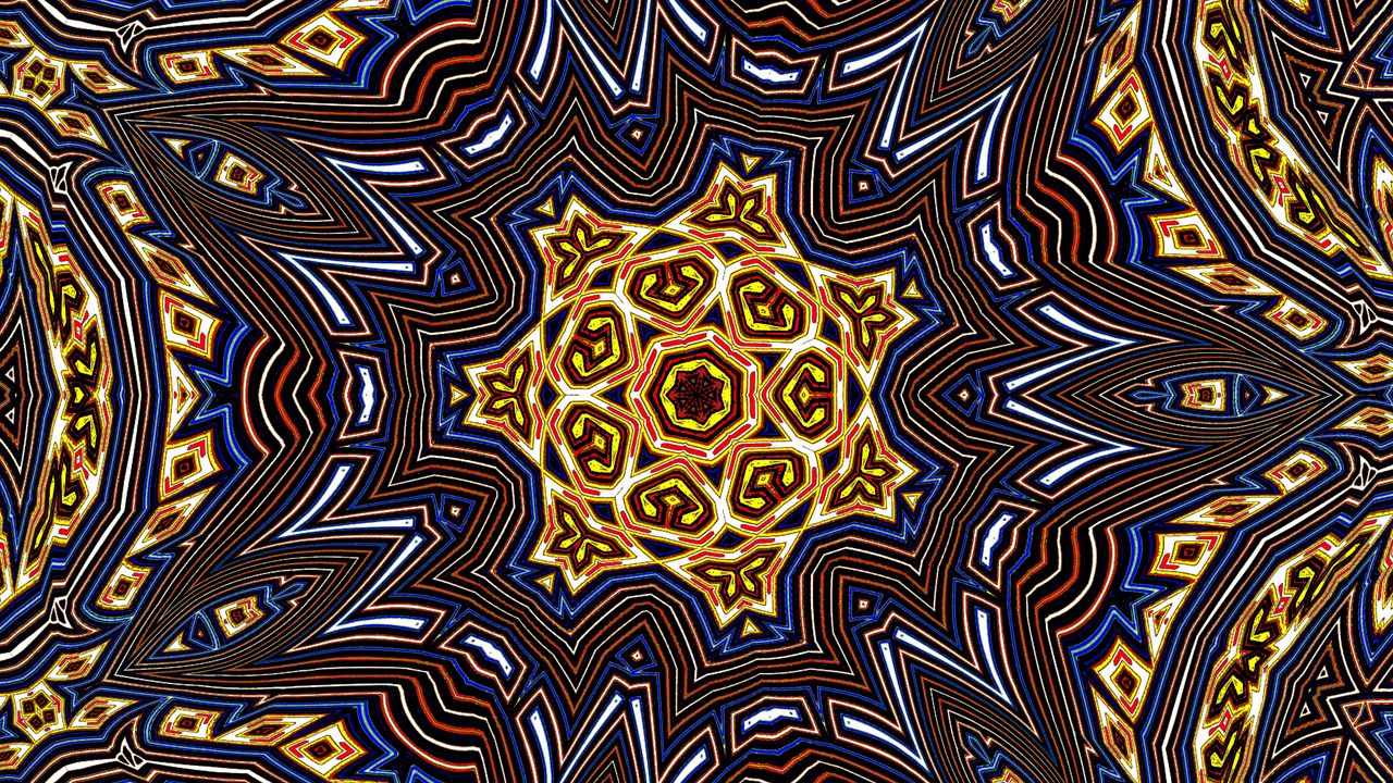 Wallpaper fractal, pattern, lines, bright, abstraction