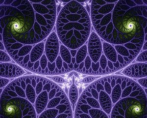 Preview wallpaper fractal, pattern, lines, glow, abstraction, purple