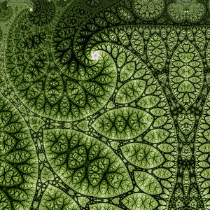 Preview wallpaper fractal, pattern, lines, green, abstraction