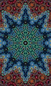 Preview wallpaper fractal, pattern, lines, abstraction, colorful, motley