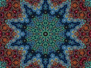 Preview wallpaper fractal, pattern, lines, abstraction, colorful, motley