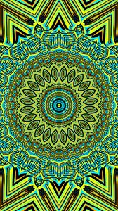 Preview wallpaper fractal, pattern, mandala, bright