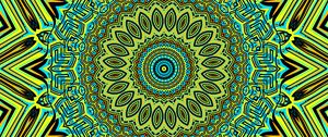 Preview wallpaper fractal, pattern, mandala, bright