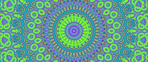 Preview wallpaper fractal, pattern, mandala, abstraction, bright