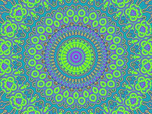 Preview wallpaper fractal, pattern, mandala, abstraction, bright