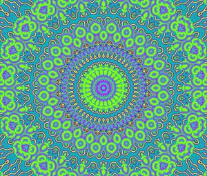 Preview wallpaper fractal, pattern, mandala, abstraction, bright